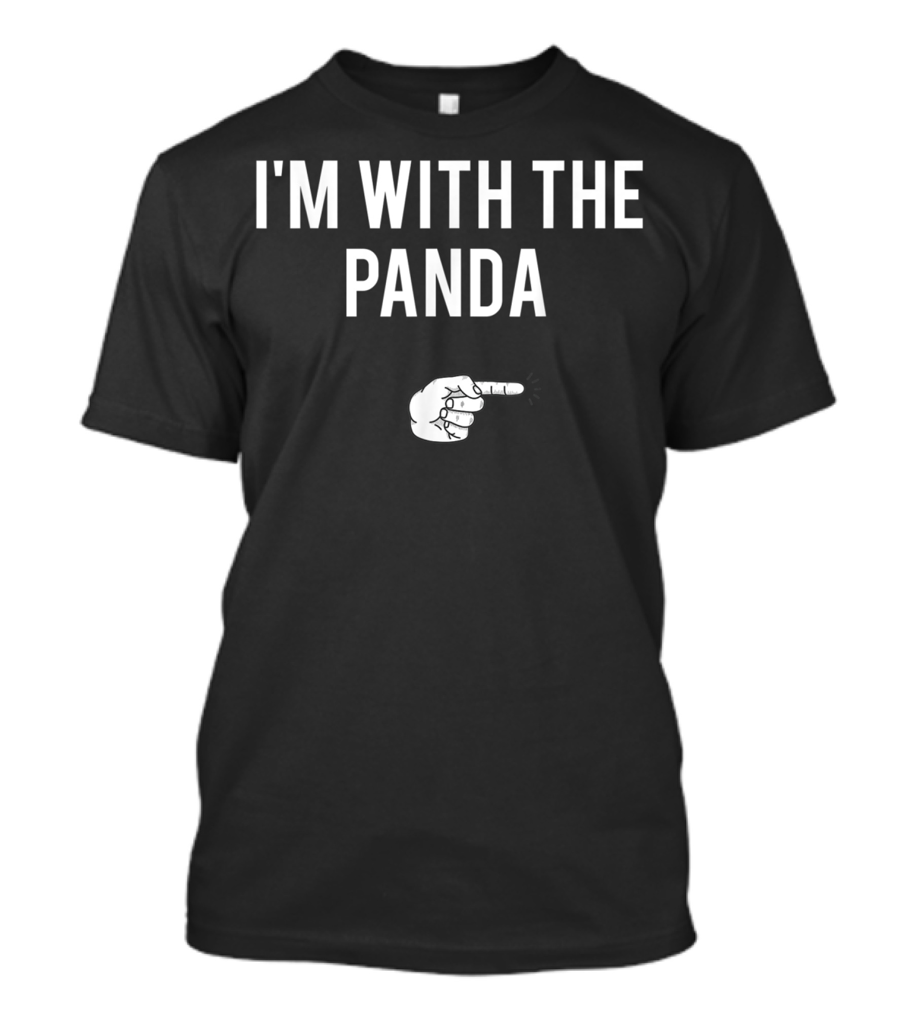 I'm With The Panda Bear Halloween Costume Party T-Shirt