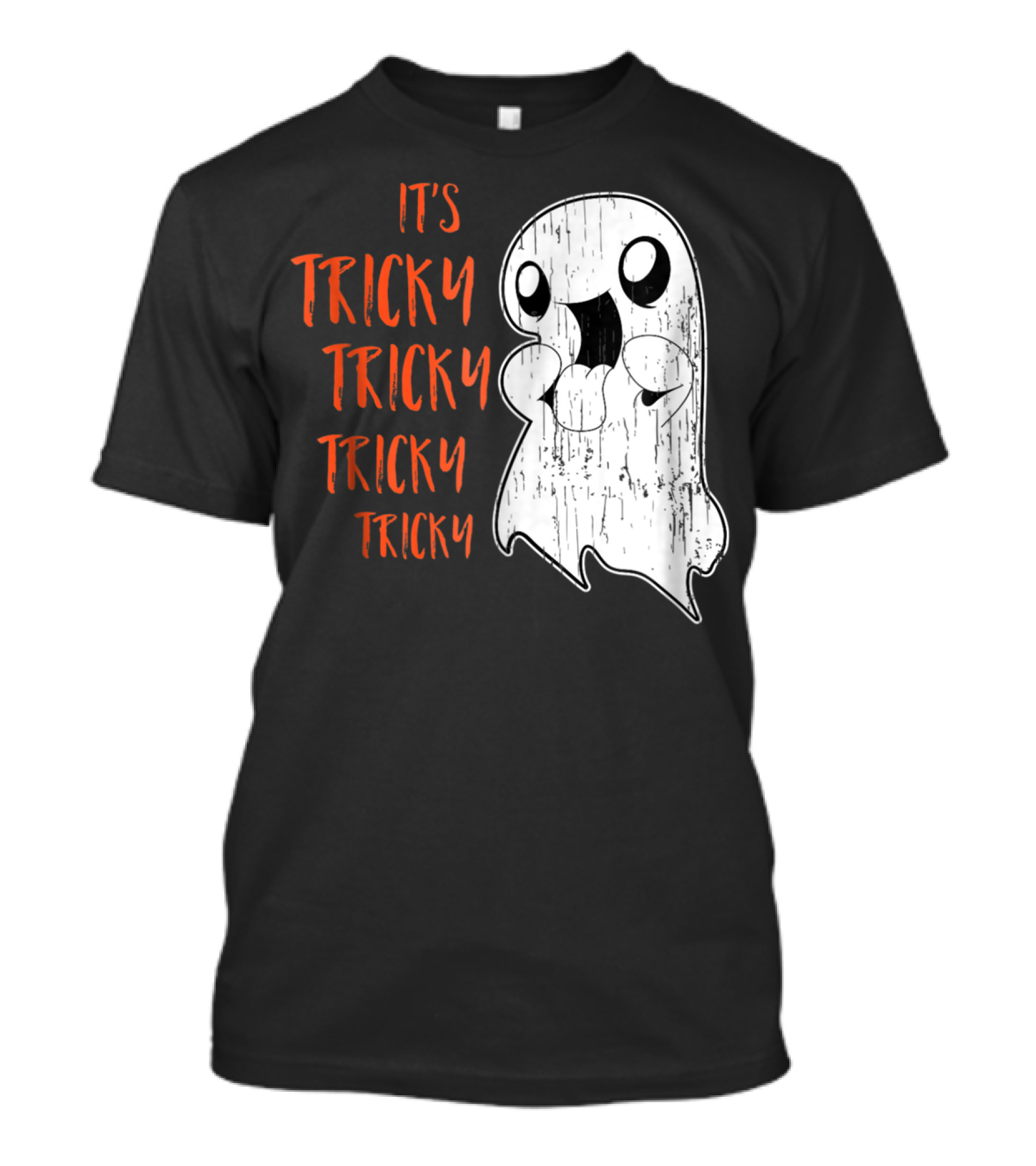 It's Tricky Tricky Tricky Halloween Ghost T-Shirt