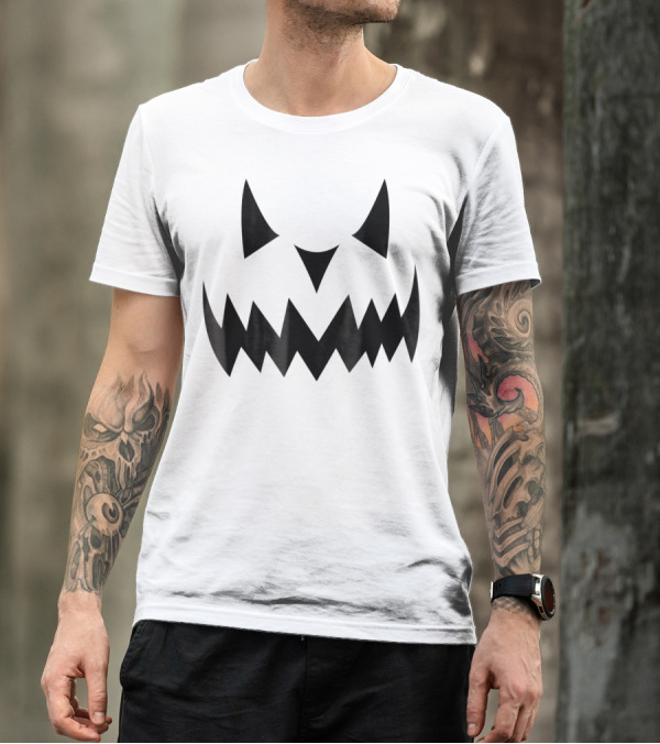 Jack O Lantern Pumpkin Scary Face Halloween T-Shirt