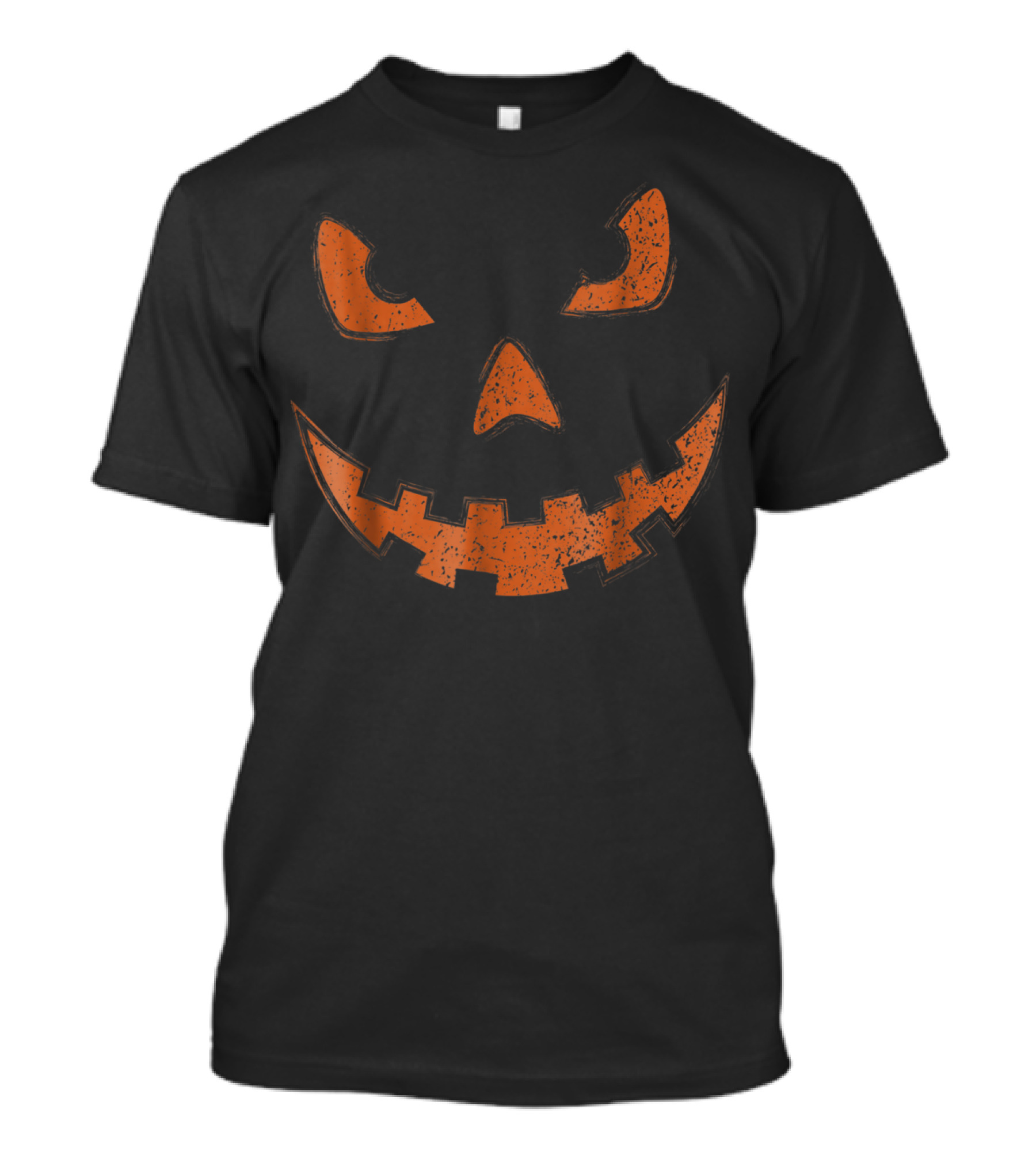 Jack O Lantern Pumpkin Face Halloween Scary Grinning Orange Spooky T-Shirt