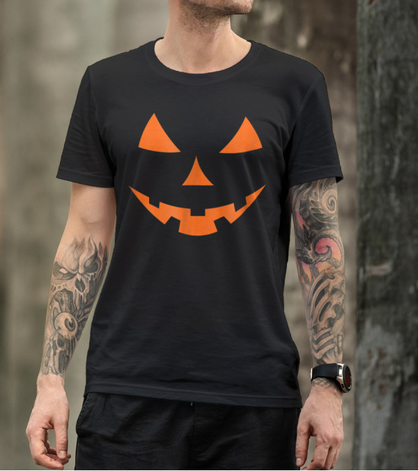Jack O' Lantern Pumpkin Face Halloween T-Shirt