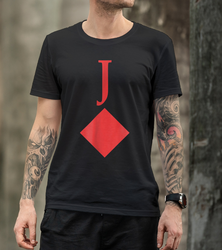 Jack Of Diamonds Halloween Party Costume Card Deck T-Shirt
