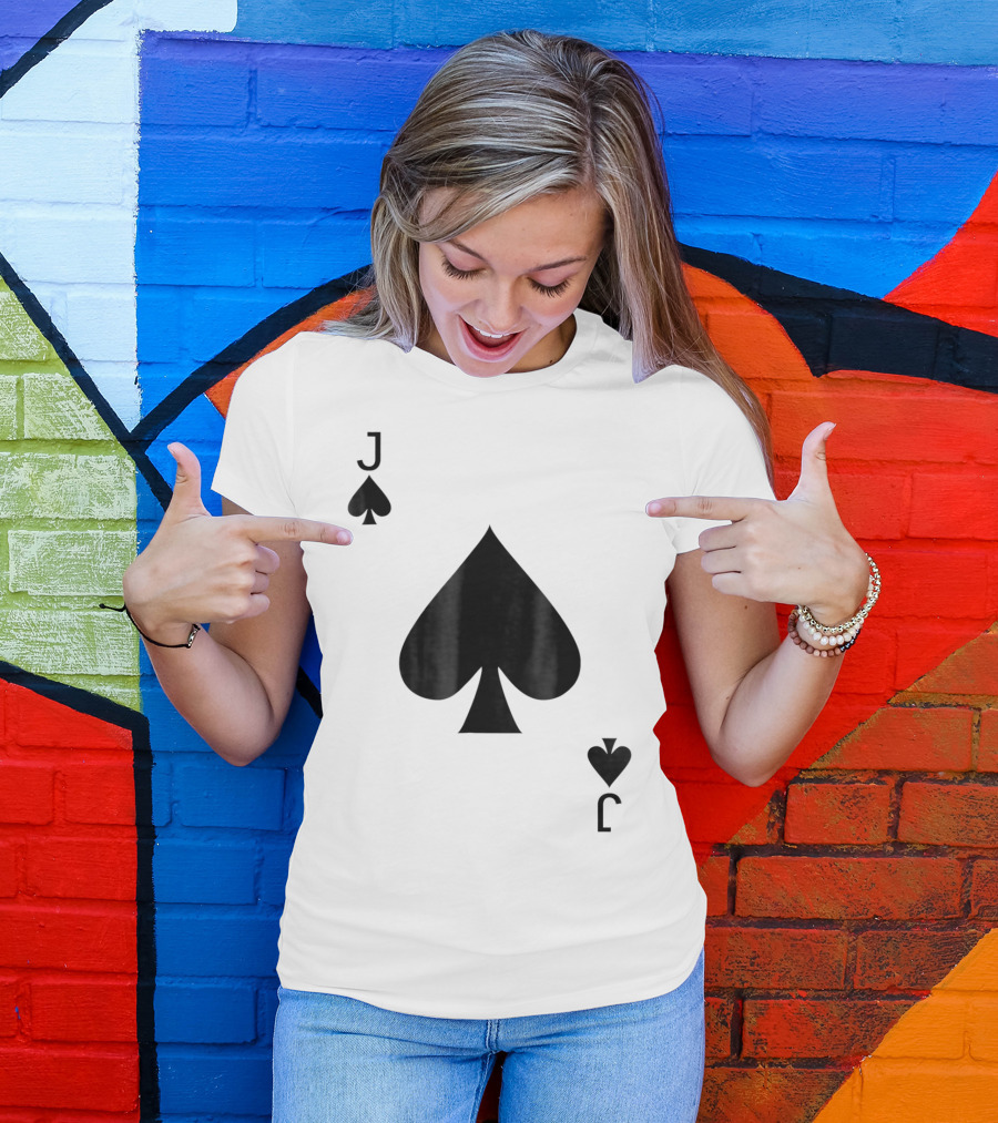J Spade Card Jack Of Spades Deck T-Shirt