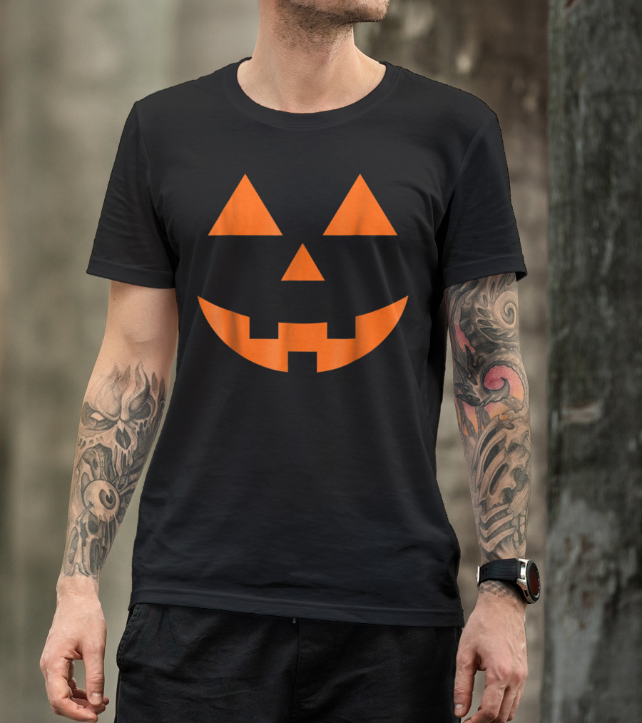 Jackolantern Halloween Pumpkin Face T-Shirt