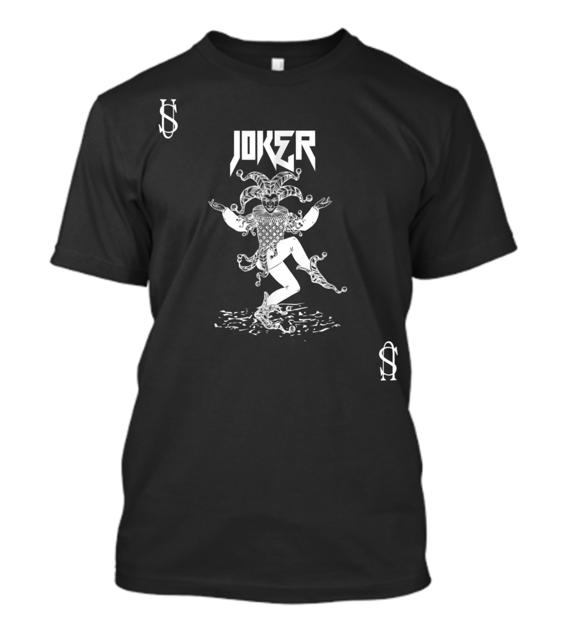 Joker Card Scary Halloween Poker Costume T-Shirt