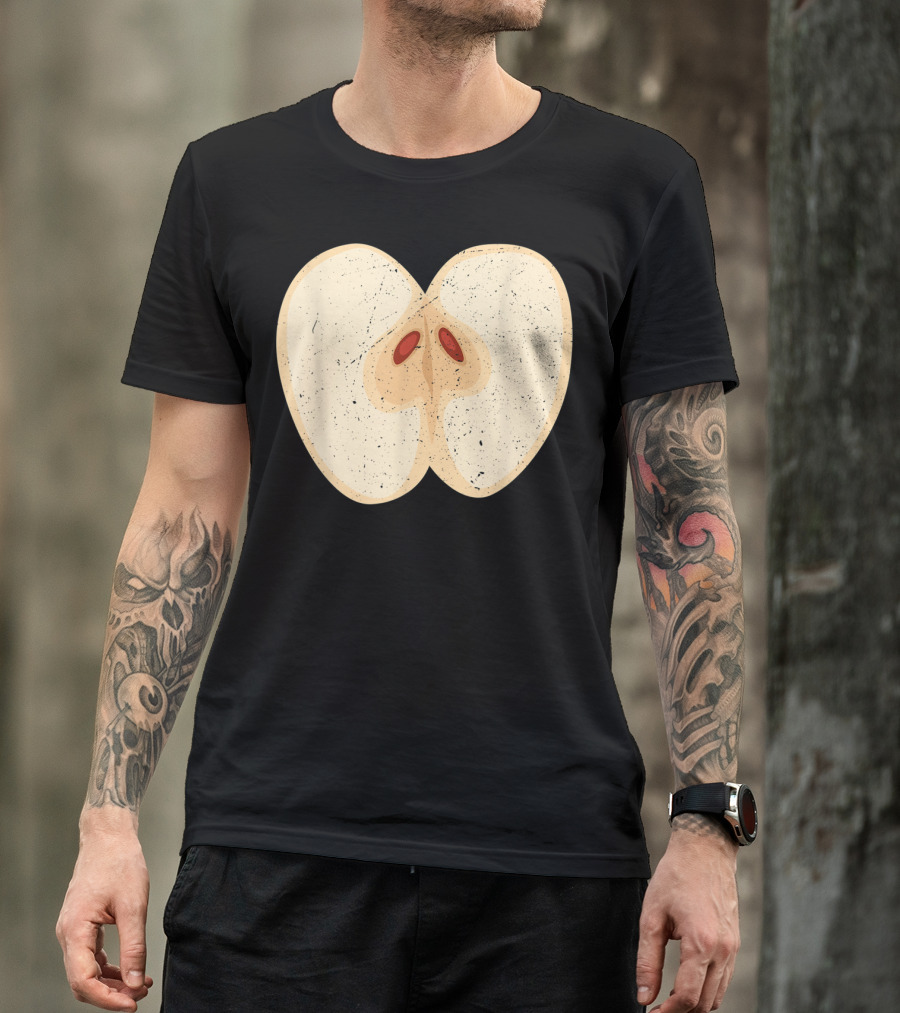 Juicy Red Apple Hilarious Fruit Lover Humor T-Shirt