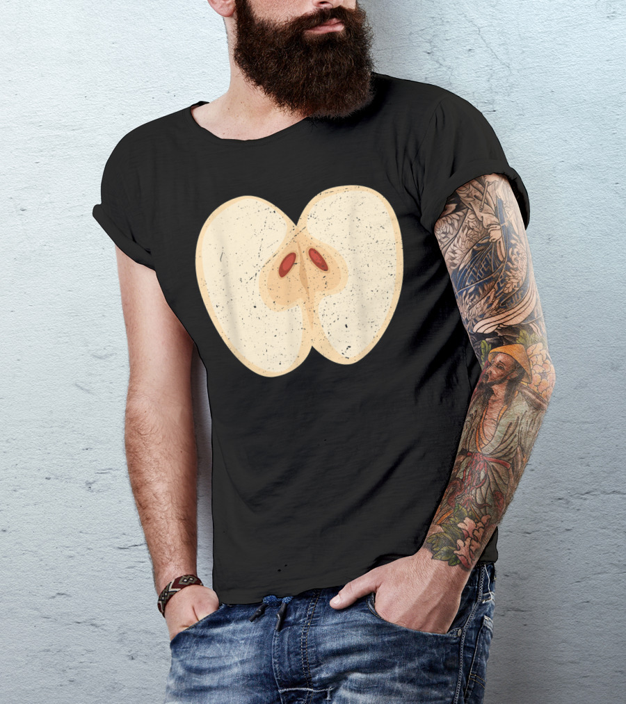 Juicy Red Apple Hilarious Fruit Lover Humor T-Shirt