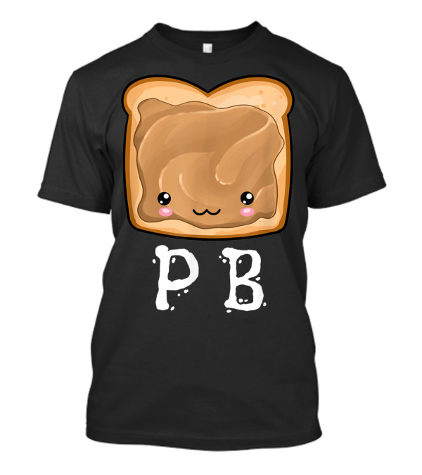 Kawaii PBJ Peanut Butter Cute Face T-Shirt