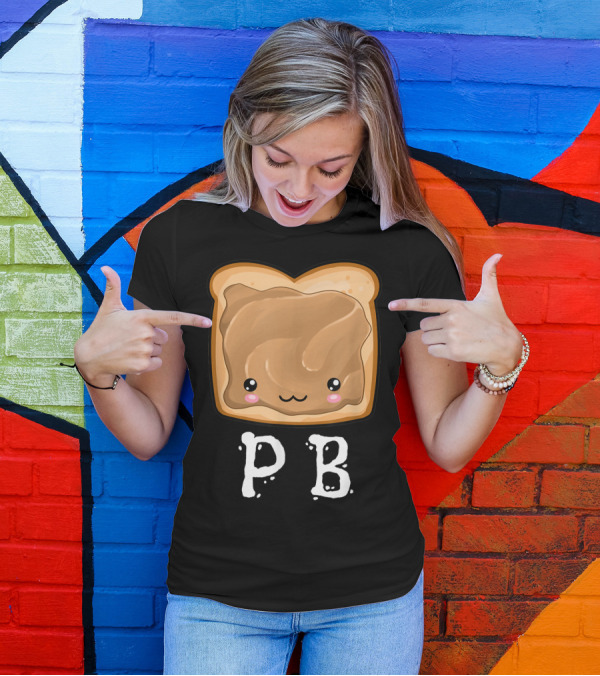 Kawaii PBJ Peanut Butter Cute Face T-Shirt
