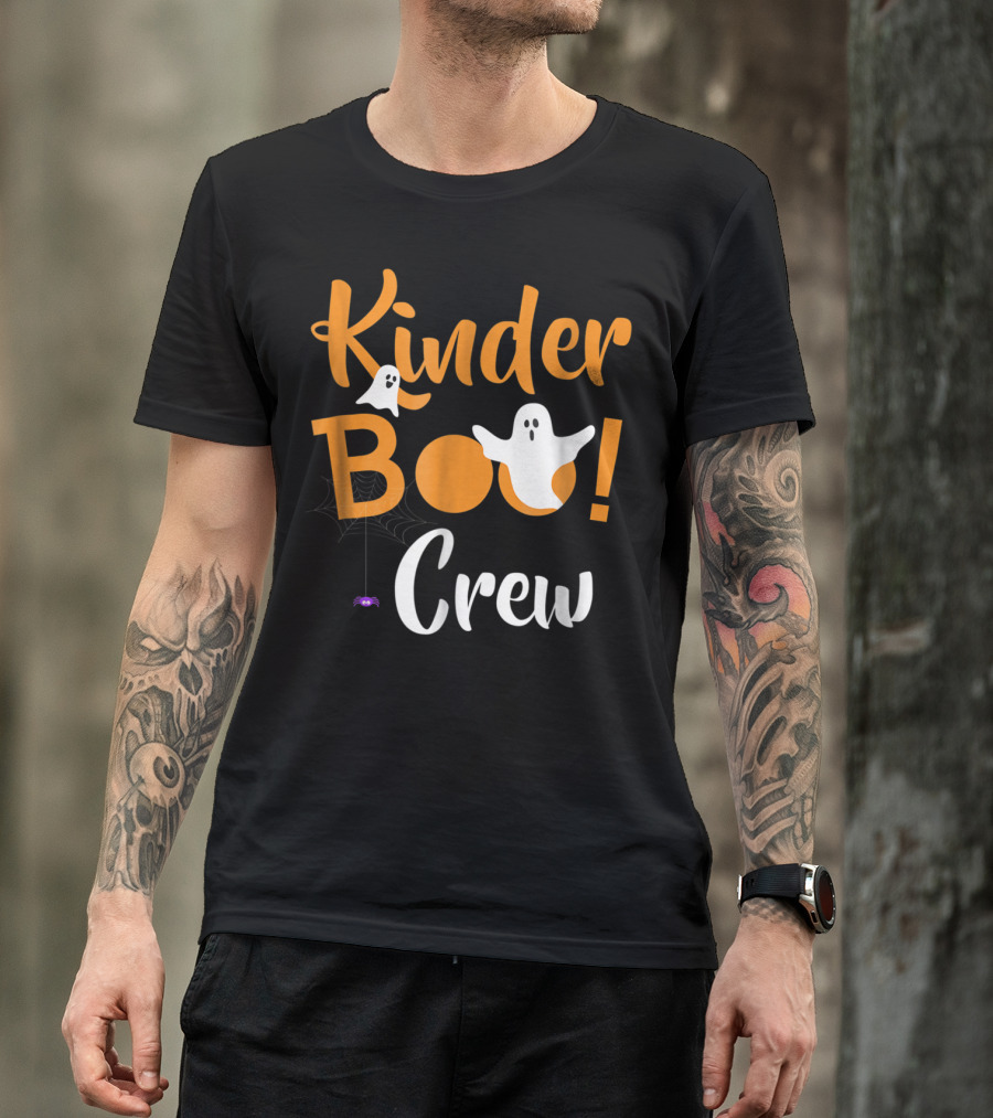 Kinder Boo Crew Halloween Kindergarten Ghosts T-Shirt