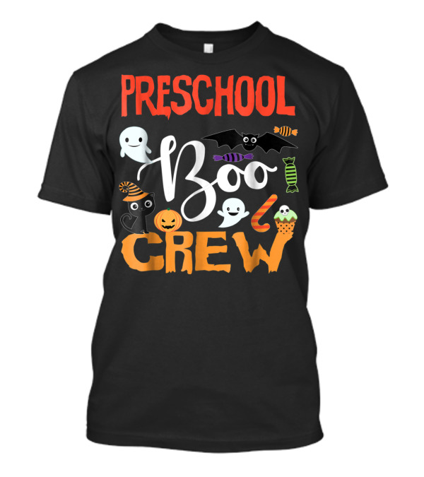 Preschool Boo Crew Halloween Ghosts And Pumpkins Playful T-Shirt