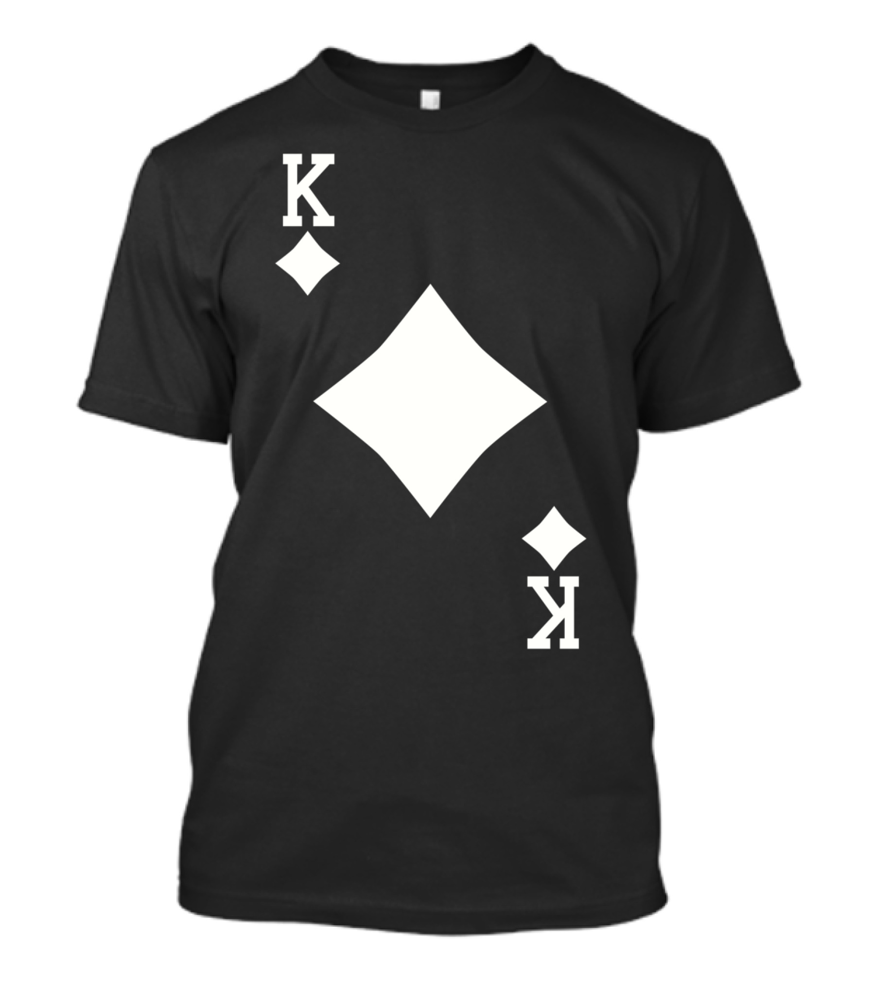 King K Diamond Playing Card T-Shirt