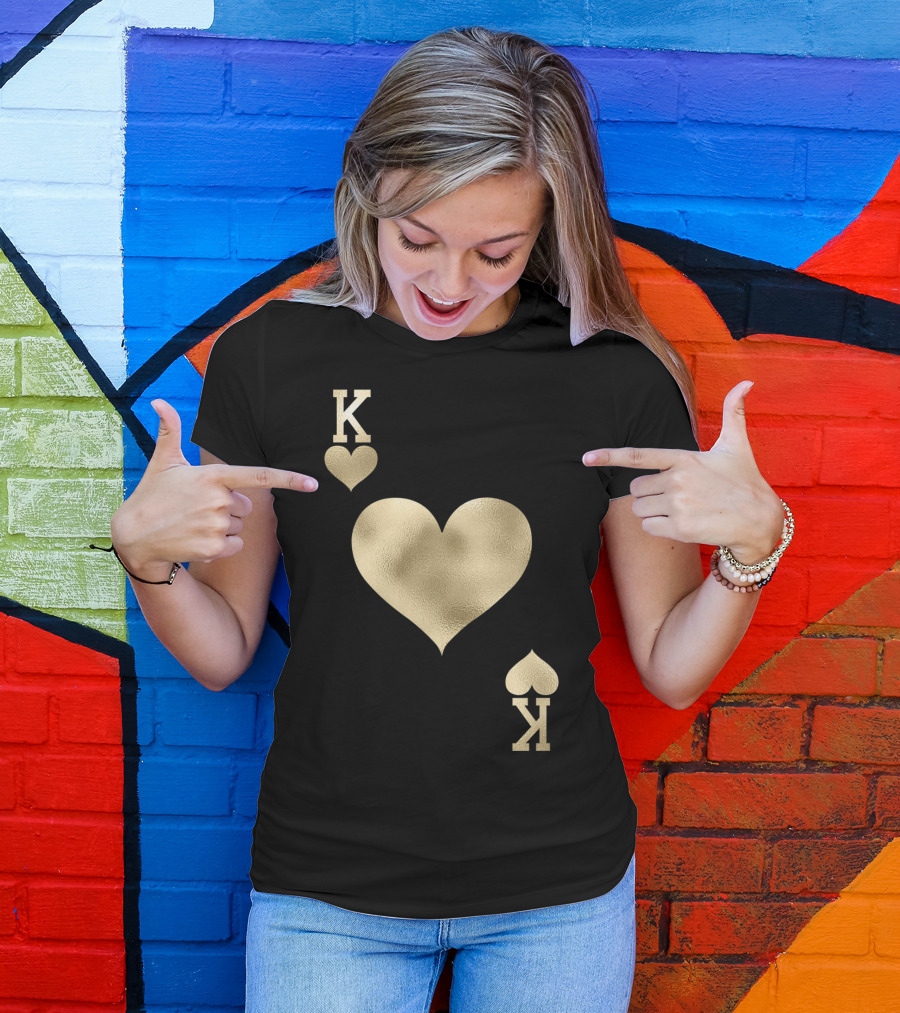 King Heart Playing Card Costume Halloween K1 T-Shirt