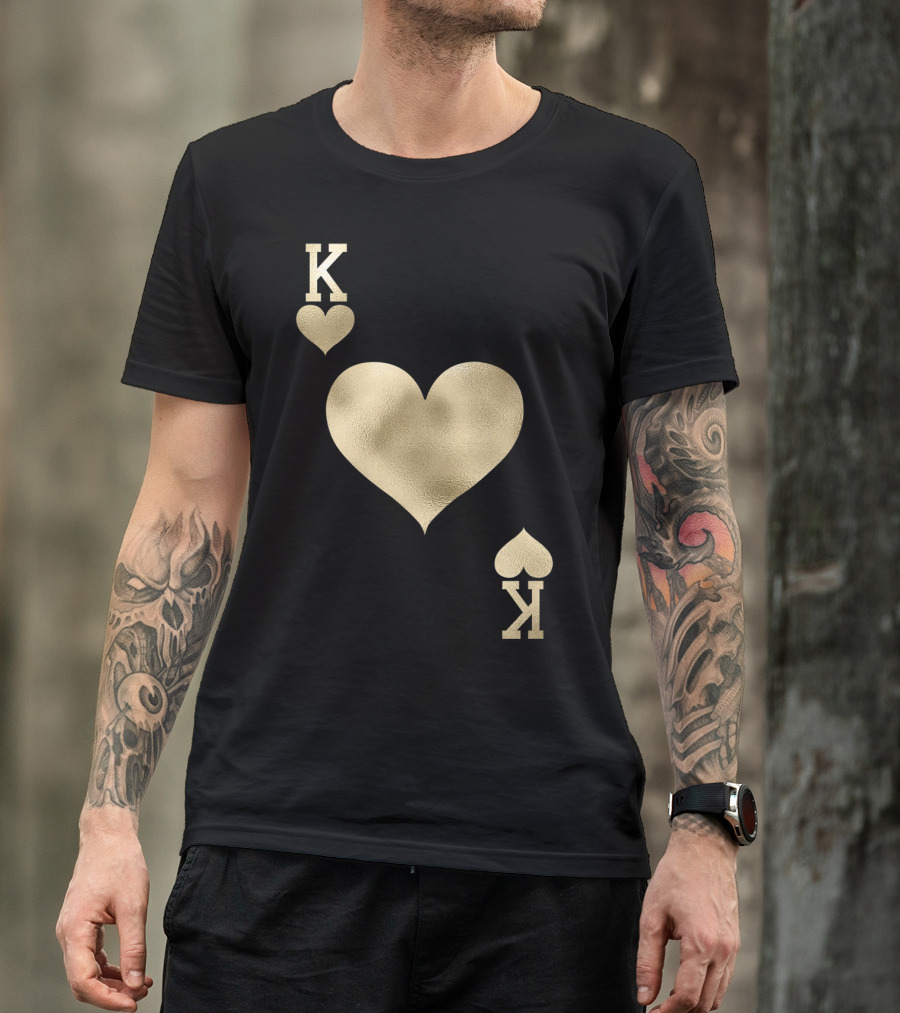 King Heart Playing Card Costume Halloween K1 T-Shirt