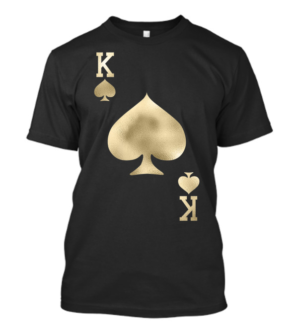 King Spade Gold Black T-Shirt