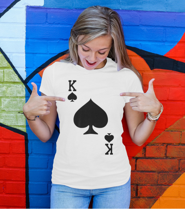 King Of Spades Playing Card K T-Shirt