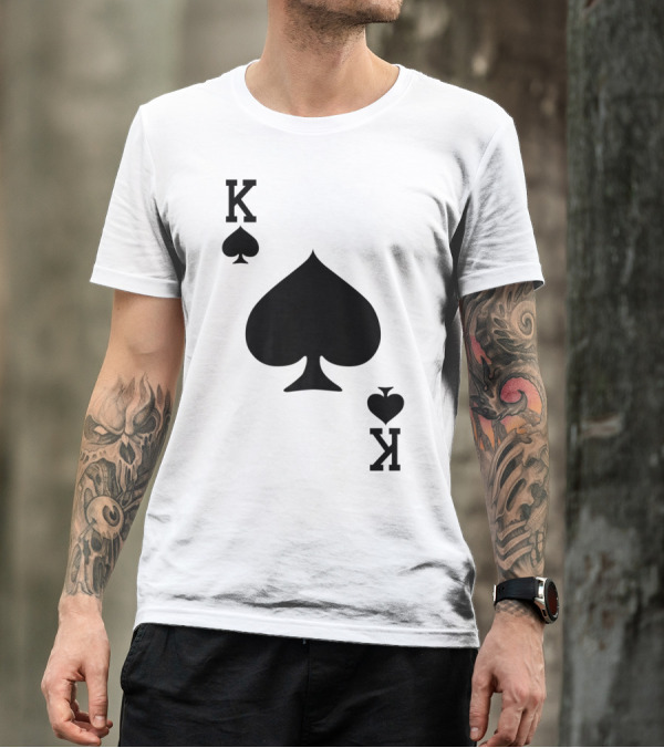 King Of Spades Playing Card K T-Shirt