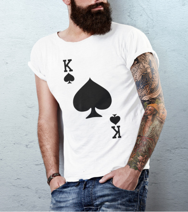 King Of Spades Playing Card K T-Shirt