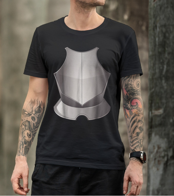 Knight Armor Costume Medieval Halloween Dress Breastplate T-Shirt