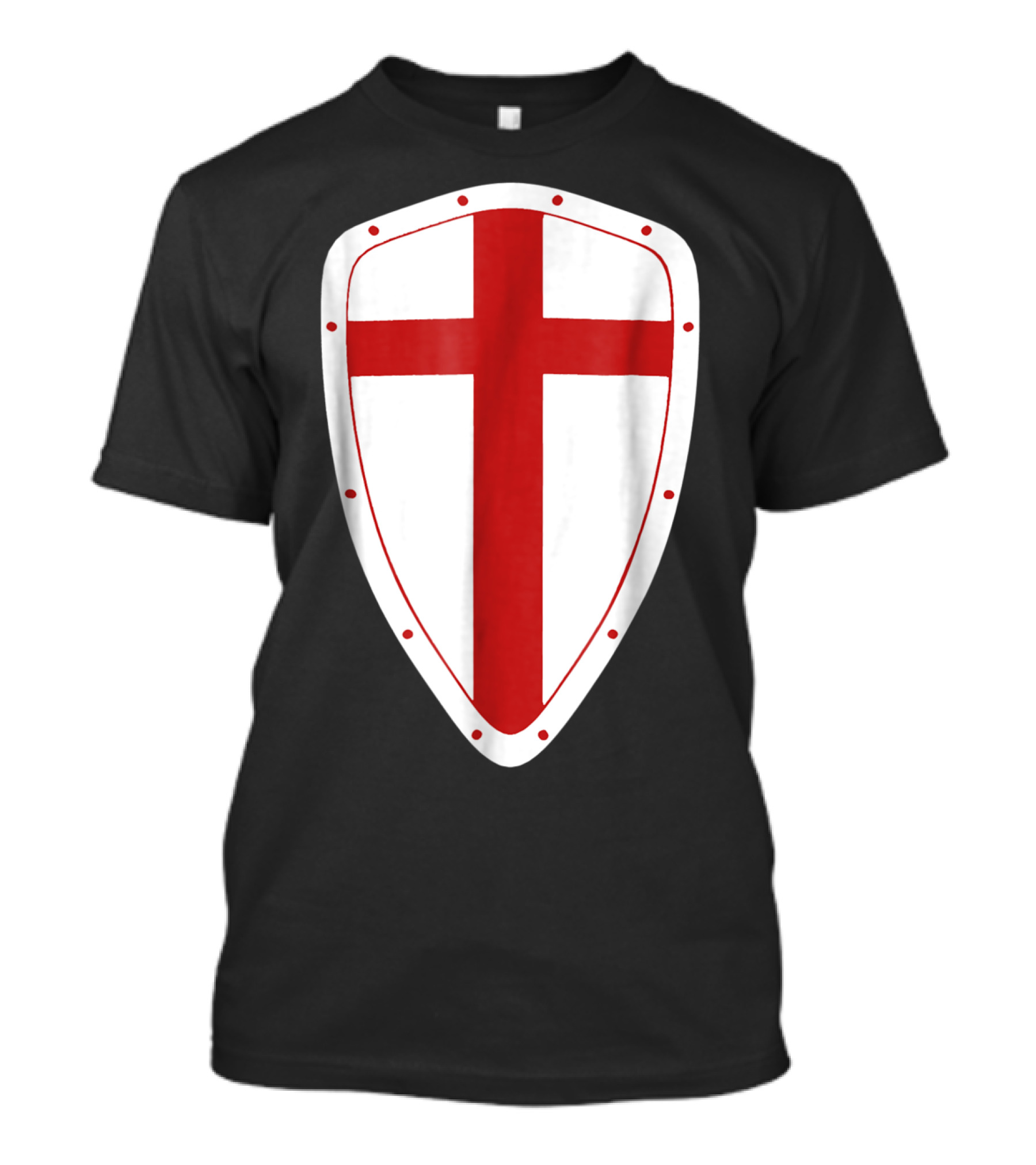 Knight Templar Red Cross Shield T-Shirt