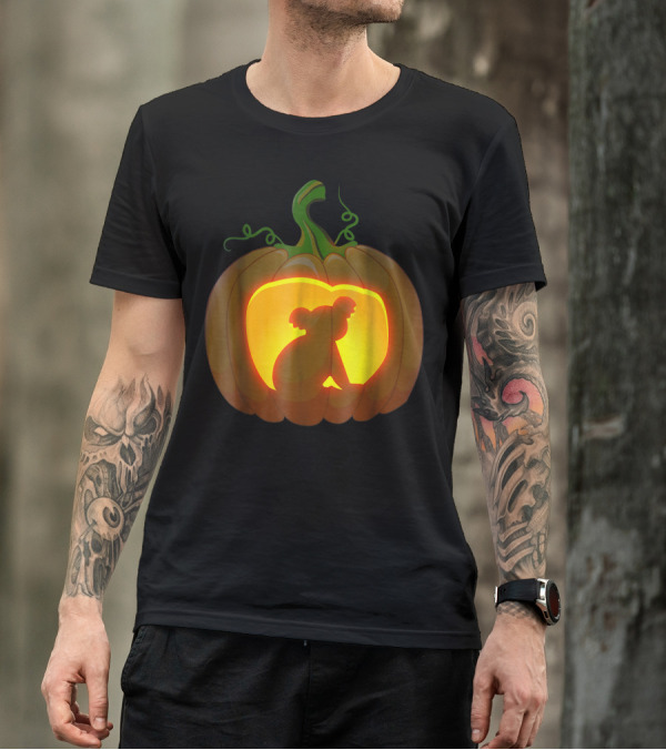 Koala Pumpkin Silhouette Halloween T-Shirt