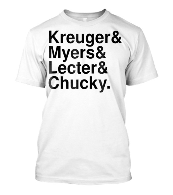Kreuger Myers Lecter Chucky Halloween Horror Icons T-Shirt