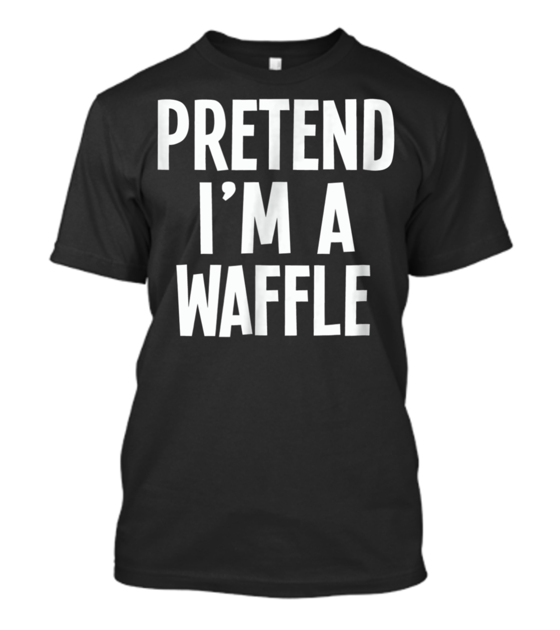 Lazy Halloween Costume Pretend I'm A Waffle T-Shirt