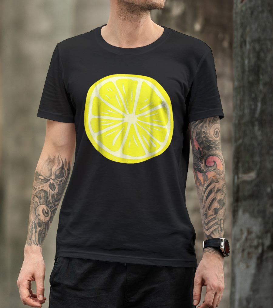Lemon Slice Funny Matching Halloween Costume Fruits T-Shirt