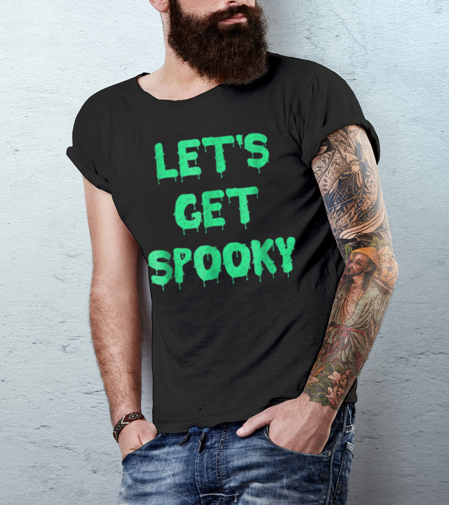 Let's Get Spooky Halloween Party Slime Drip T-Shirt