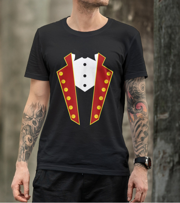Lion Tamer Ringmaster Costume Tuxedo T-Shirt