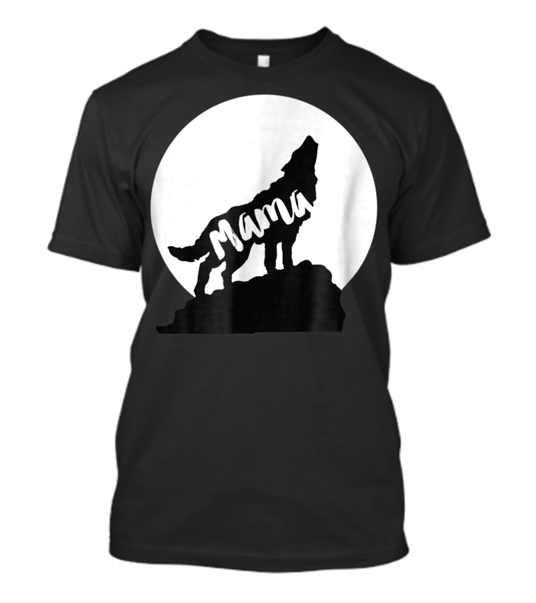 Mama Werewolf Halloween Howling Moon T-Shirt