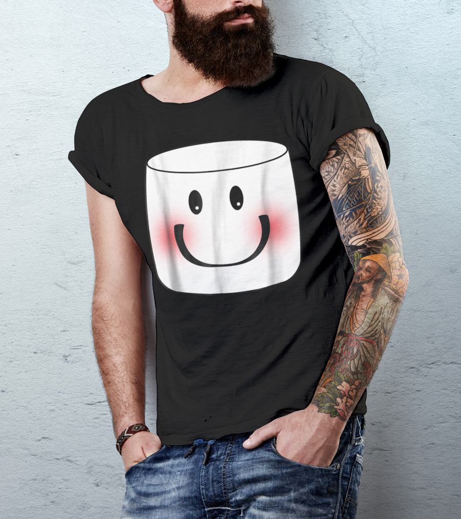 Marshmallow Smiley Face S'more T-Shirt