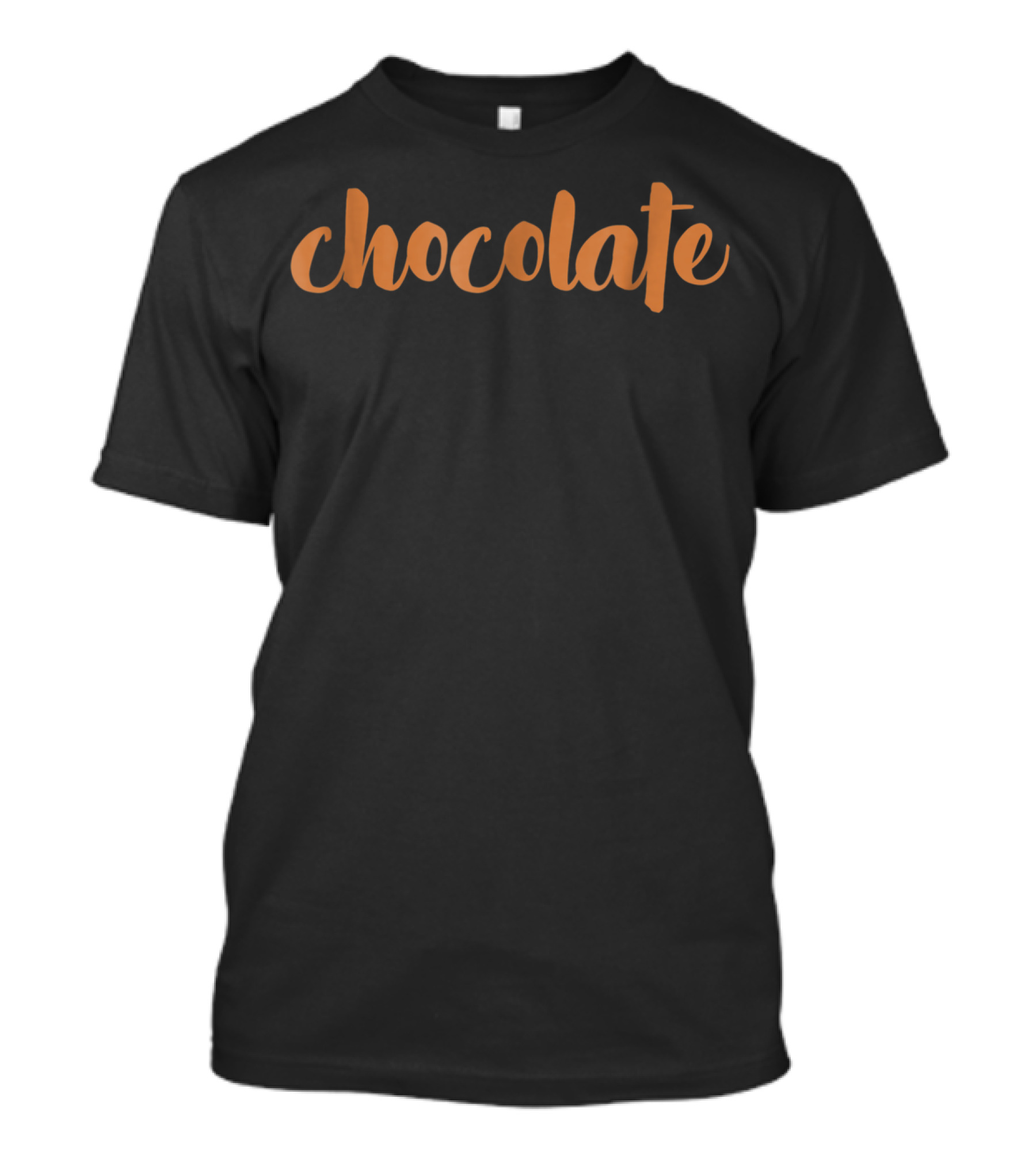 Matching Halloween Chocolate Bold Cursive T-Shirt