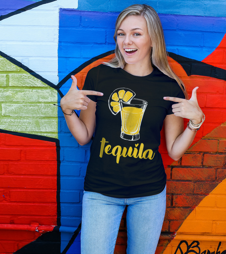 Matching Halloween Margarita Tequila Drink With Citrus Slice T-Shirt
