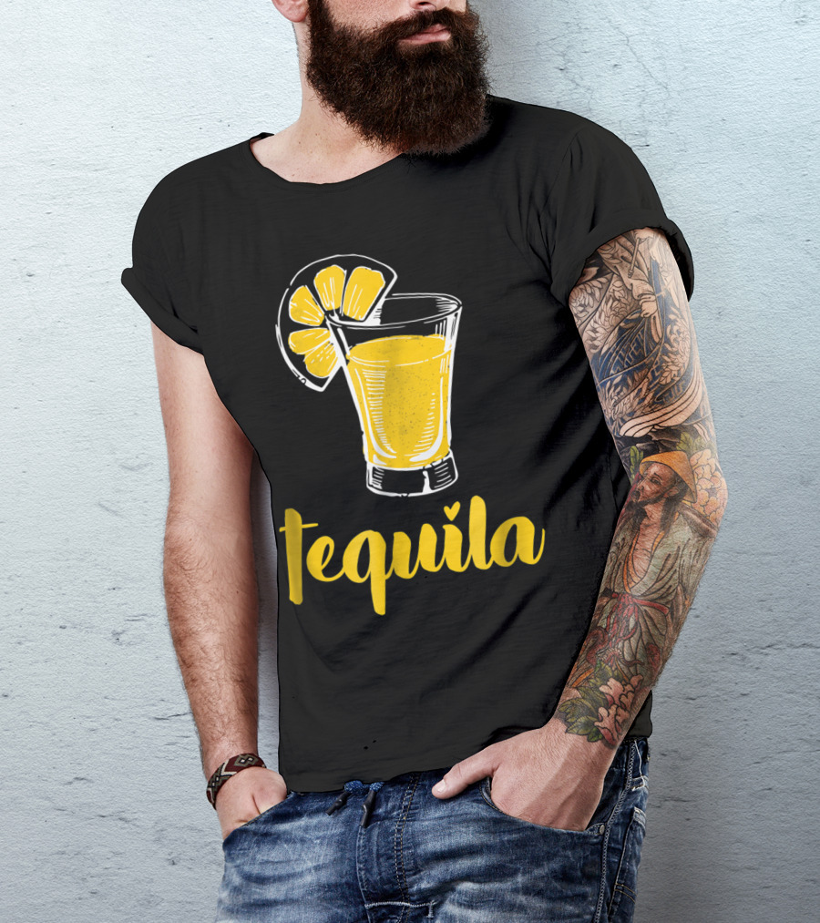 Matching Halloween Margarita Tequila Drink With Citrus Slice T-Shirt