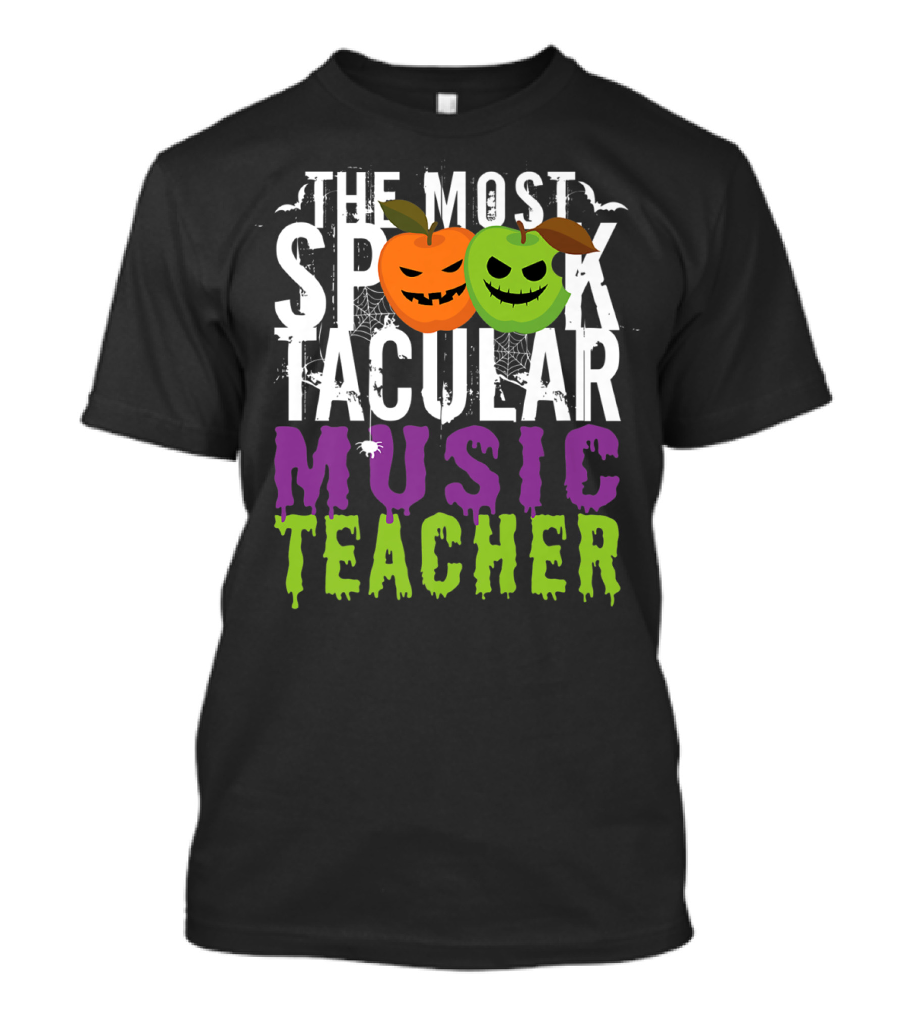 The Most Spooktacular Music Teacher Halloween Mens Funny T-Shirt