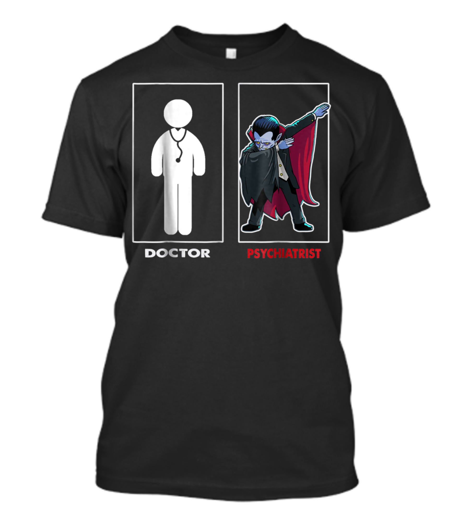 Psychiatrist Count Dabula Funny Halloween Doctor Dab Gesture T-Shirt