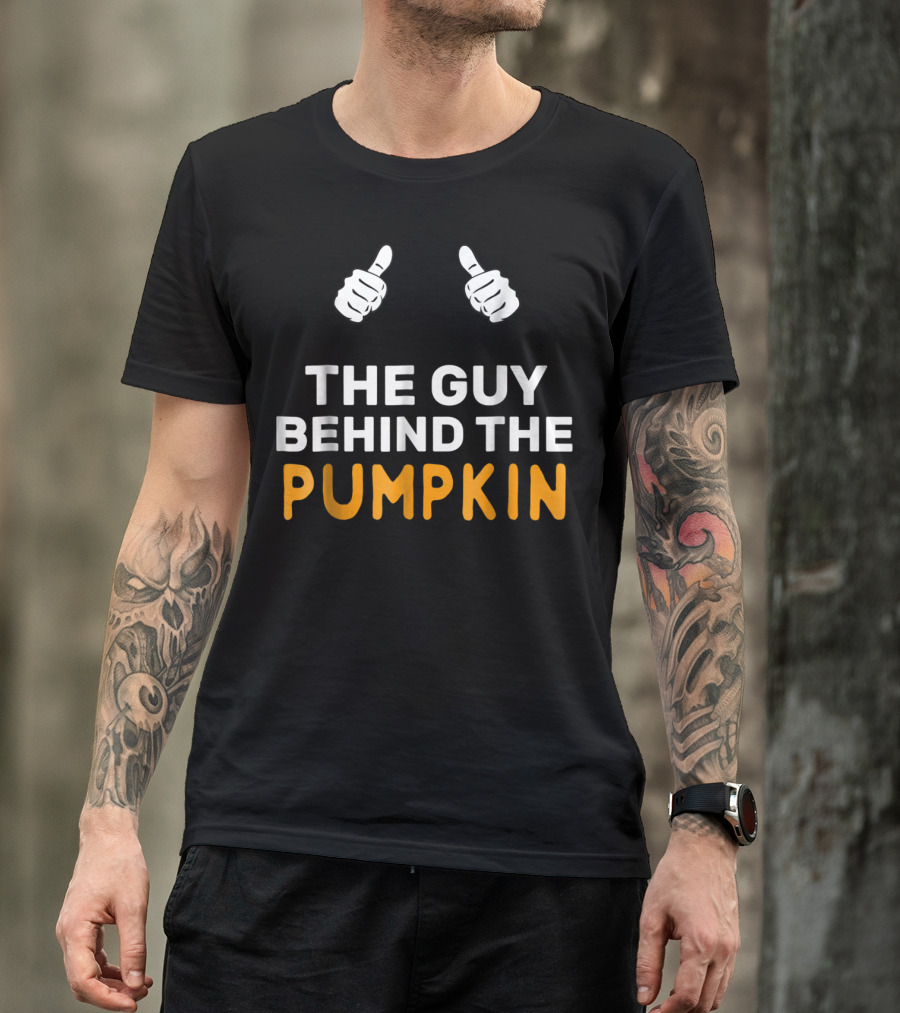Mens Thumbs Up The Guy Behind The Pumpkin T-Shirt