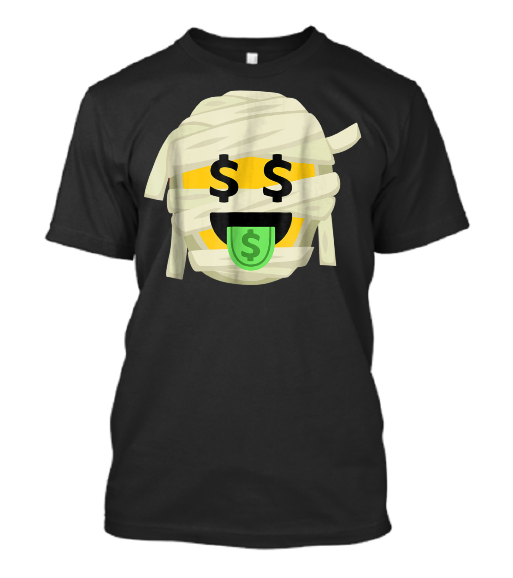 Mummy Emoji Dollar Eyes Money Tongue T-Shirt