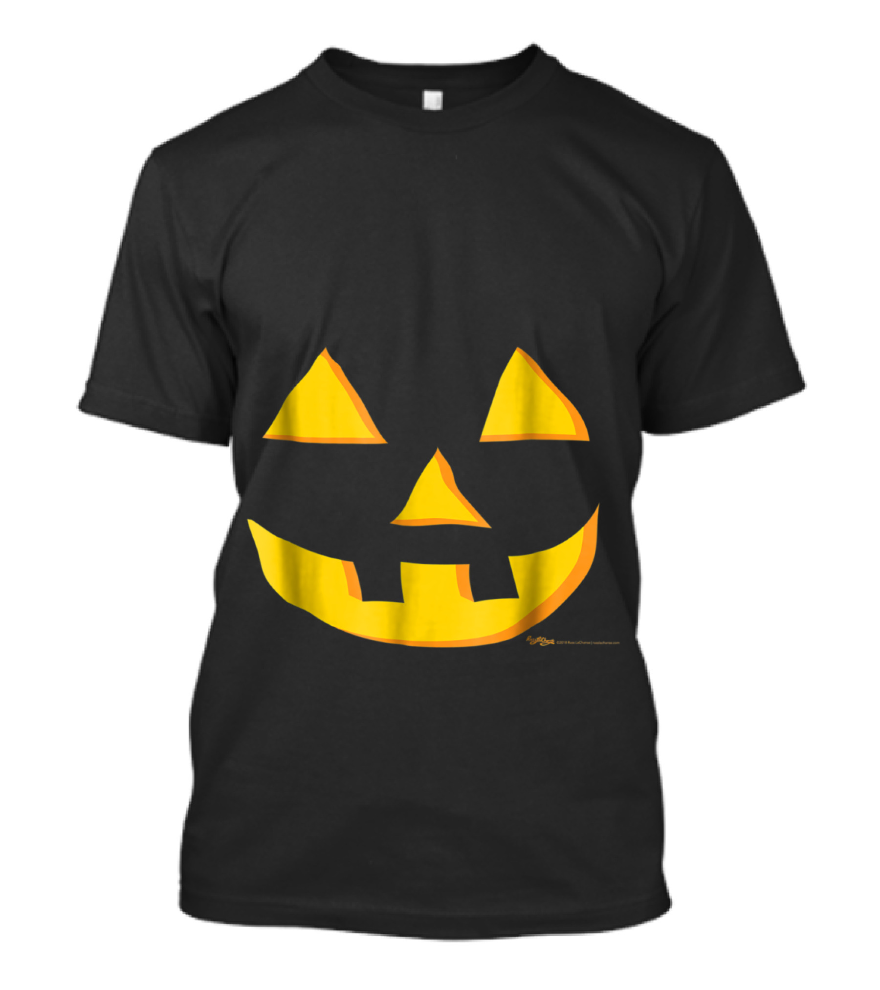 My Belly Pumpkin Mask Jack-O'-Lantern Face T-Shirt