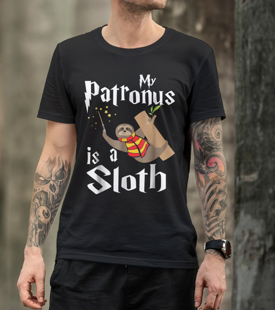 My Patronus Is A Sloth Wizard Magic Scarf T-Shirt