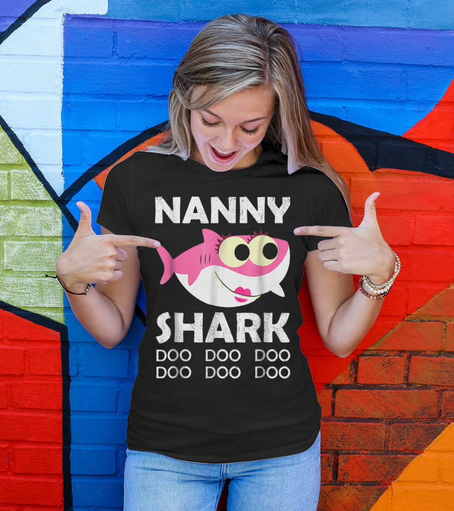 Nanny Shark Doo Doo Doo Doo Family Shark T-Shirt