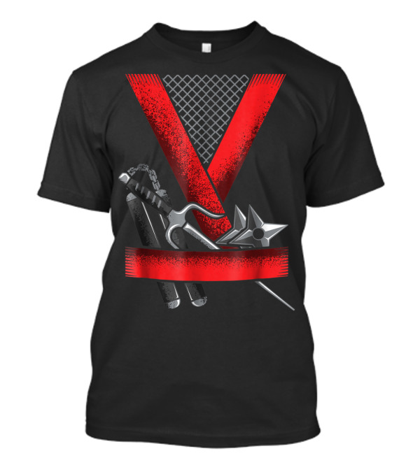 Ninja Costume Martial Arts Assassin Weapons Halloween T-Shirt