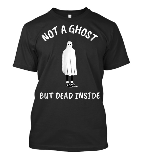 Not A Ghost But Dead Inside Goth Girl Ghost Converse Sneakers T-Shirt