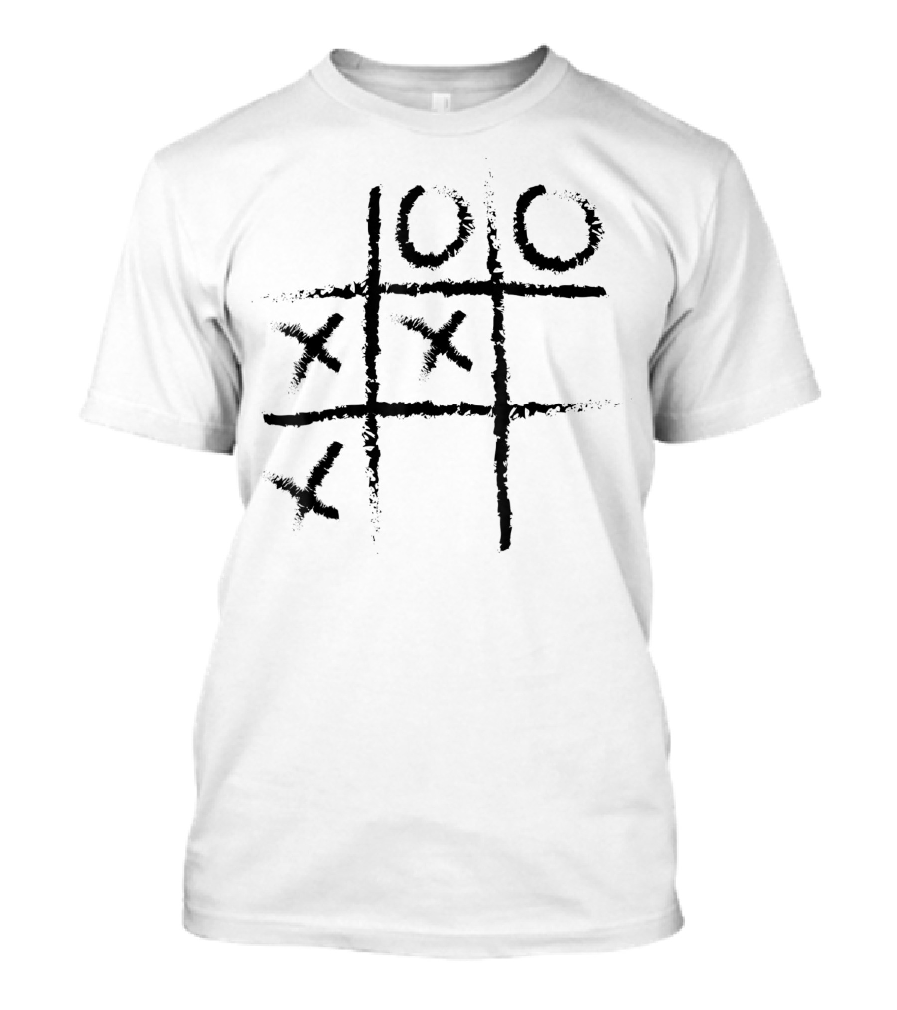 Noughts And Crosses Halloween Board Game Lazy Tic Tac Toe Spooky T-Shirt