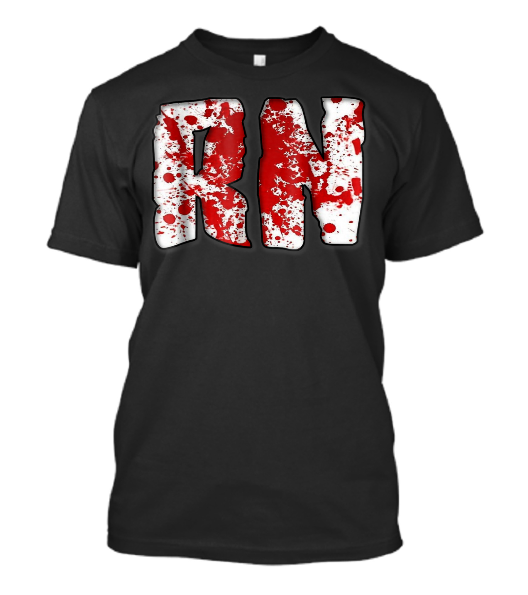 RN Blood Spatter Halloween Nurses T-Shirt