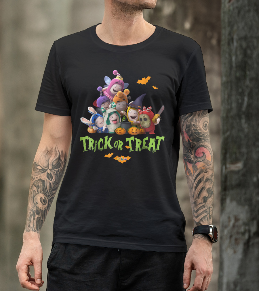 Oddbods Trick Or Treat Halloween Kids Costumes Fun T-Shirt