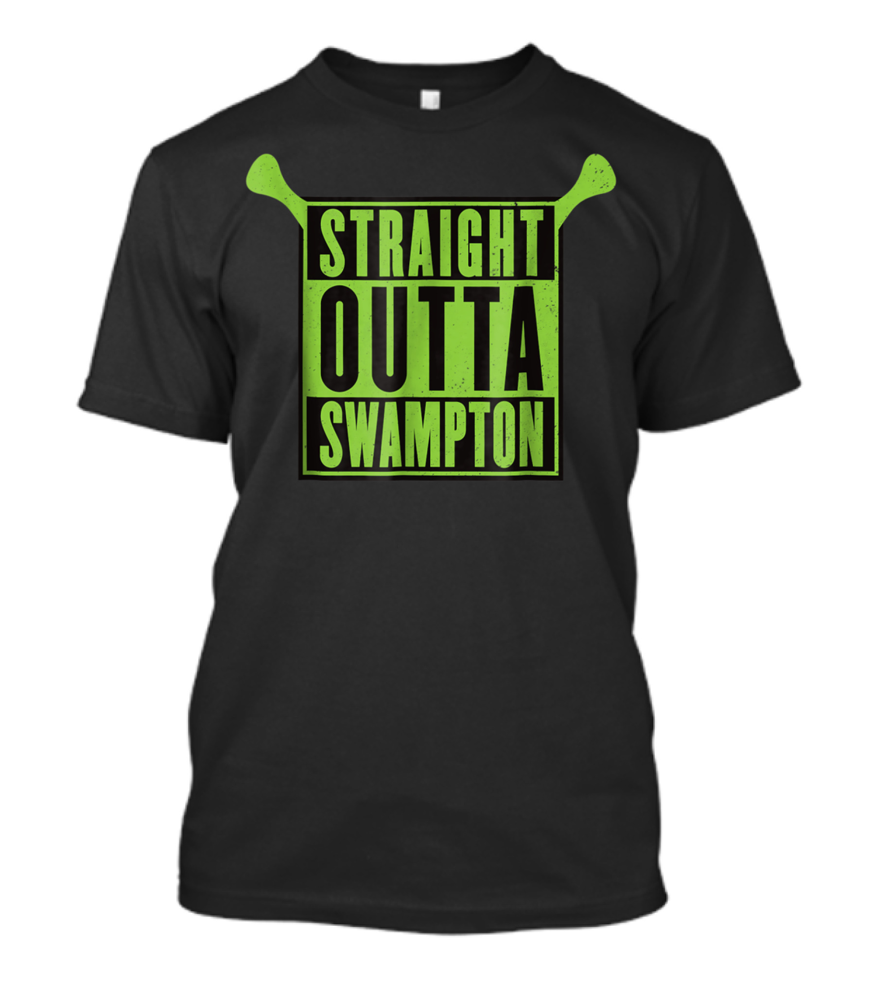 Straight Outta Swampton Halloween Ogre Ears T-Shirt