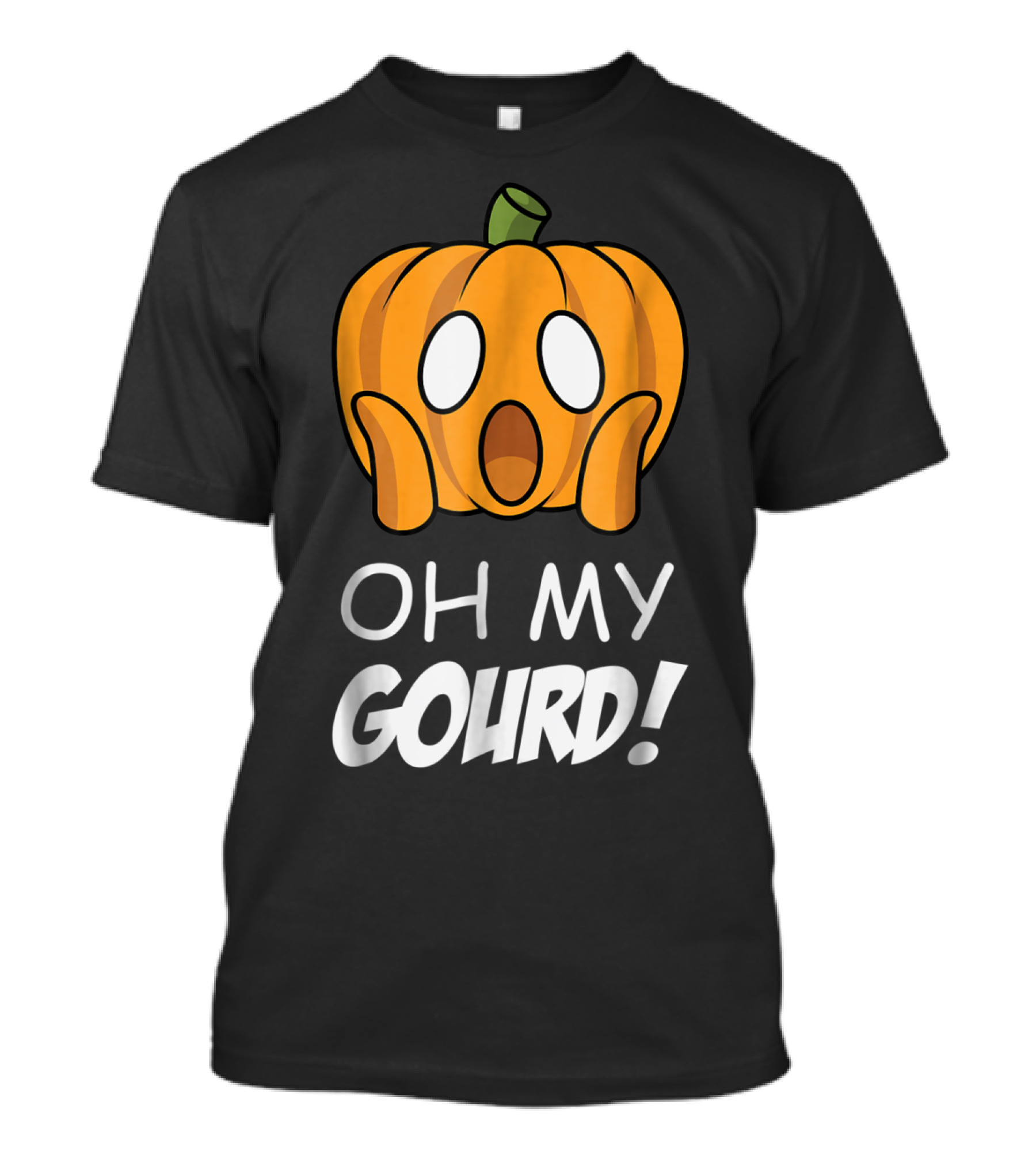 Oh My Gourd Cute Surprised Pumpkin T-Shirt