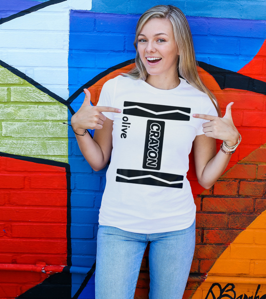 Olive Crayon T-Shirt